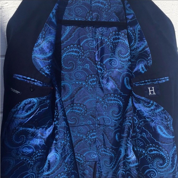 H by Hilfiger Blue Sports Coat - Picture 6 of 8